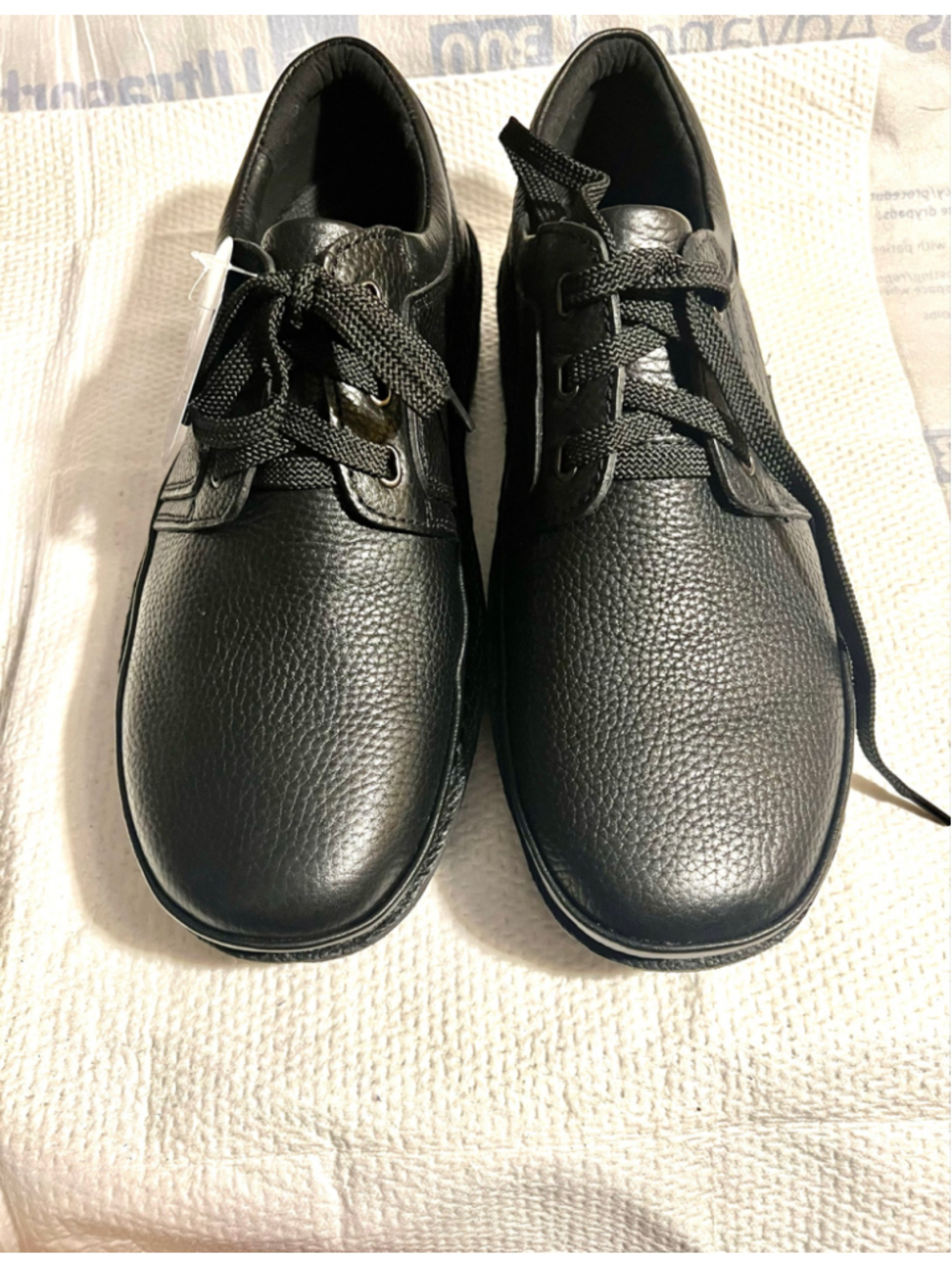 NWOB Propet Villager Ortholite Men’s Black Leather Oxford Shoes Size 12 X(3E)